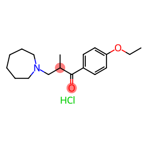1-Propanone, 1-(4-ethoxyphenyl)-3-(hexahydro-1H-azepin-1-yl)-2-methyl-, hydrochloride (1:1)