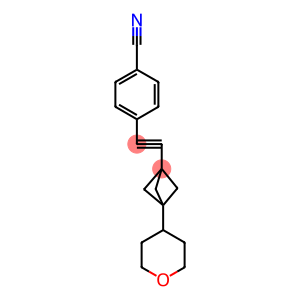 4-((3-(tetrahydro-2H-pyran-4-yl)bicyclo[1.1.1]pentan-1-yl)ethynyl)benzonitrile