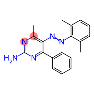 2-Pyrimidinamine, 5-[2-(2,6-dimethylphenyl)diazenyl]-4-methyl-6-phenyl-