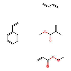 2-Propenoic acid, 2-methyl-, methyl ester, polymer with 1,3-butadiene, ethenylbenzene and ethyl 2-propenoate