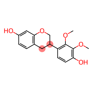 2H-1-Benzopyran-7-ol, 3,4-dihydro-3-(4-hydroxy-2,3-dimethoxyphenyl)- (9CI)