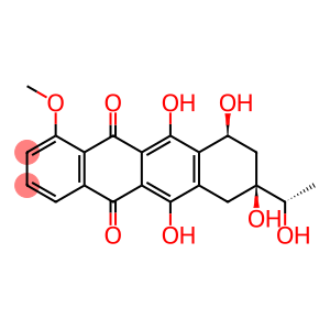 5,12-Naphthacenedione, 7,8,9,10-tetrahydro-6,8,10,11-tetrahydroxy-8-(1S)-1-hydroxyethyl-1-methoxy-, (8S,10S)-