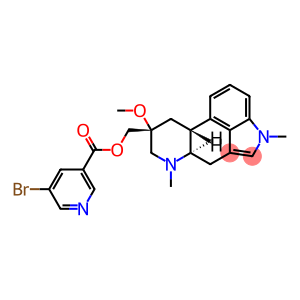 Ergoline-8-methanol, 8-methoxy-1,6-dimethyl-, 5-bromo-3-pyridinecarboxylate (ester), (8β)- (9CI)