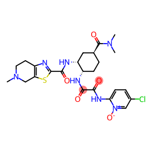 Ethanediamide, N1-(5-chloro-1-oxido-2-pyridinyl)-N2-[(1S,2R,4S)-4-[(dimethylamino)carbonyl]-2-[[(4,5,6,7-tetrahydro-5-methylthiazolo[5,4-c]pyridin-2-yl)carbonyl]amino]cyclohexyl]-