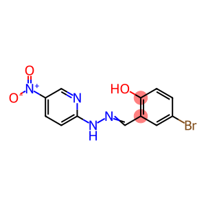 Benzaldehyde,5-bromo-2-hydroxy-, 2-(5-nitro-2-pyridinyl)hydrazone