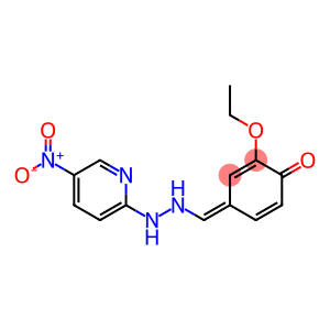 Benzaldehyde,3-ethoxy-4-hydroxy-, 2-(5-nitro-2-pyridinyl)hydrazone