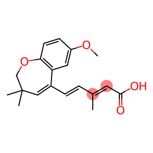 2,4-Pentadienoic acid,5-(2,3-dihydro-7-methoxy-3,3-dimethyl-1-benzoxepin-5-yl)-3-methyl-, (2E,4E)-