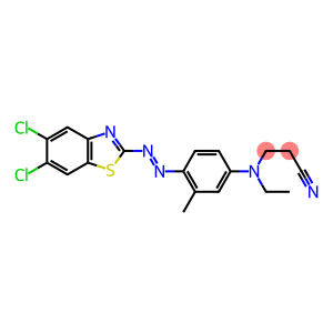 Propanenitrile, 3-[[4-[2-(5,6-dichloro-2-benzothiazolyl)diazenyl]-3-methylphenyl]ethylamino]-