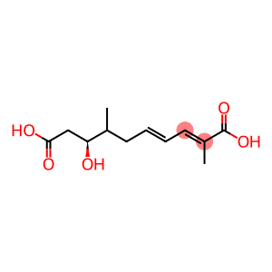 2,4-Decadienedioic acid, 8-hydroxy-2,7-dimethyl-, (2E,4E,8S)-
