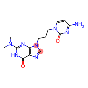 6H-Purin-6-one, 9-[3-(4-amino-2-oxo-1(2H)-pyrimidinyl)propyl]-2-(dimethylamino)-1,9-dihydro-