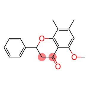 2,3-dihydro-5-methoxy-7,8-dimethyl-2-phenyl-4H-1-benzopyran-4-one