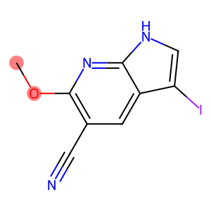 3-Iodo-6-methoxy-1H-pyrrolo[2,3-b]pyridine-5-carbonitrile