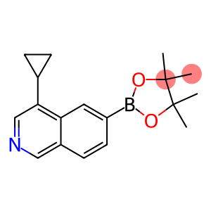 4-cyclopropyl-6-(4,4,5,5-tetramethyl-1,3,2-dioxaborolan-2-yl)isoquinoline