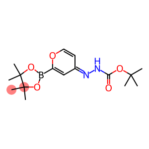 tert-butyl (Z)-2-(2-(4,4,5,5-tetramethyl-1,3,2-dioxaborolan-2-yl)-4H-pyran-4-ylidene)hydrazine-1-carboxylate