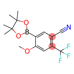 4-methoxy-5-(4,4,5,5-tetramethyl-1,3,2-dioxaborolan-2-yl)-2-(trifluoromethyl)benzonitrile