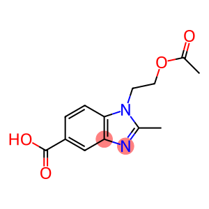 1-(2-ACETOXY-ETHYL)-2-METHYL-1 H-BENZOIMIDAZOLE-5-CARBOXYLIC ACID