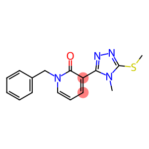 1-BENZYL-3-[4-METHYL-5-(METHYLSULFANYL)-4H-1,2,4-TRIAZOL-3-YL]-2(1H)-PYRIDINONE