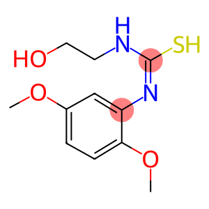 N'-(2,5-dimethoxyphenyl)-N-(2-hydroxyethyl)carbamimidothioic acid