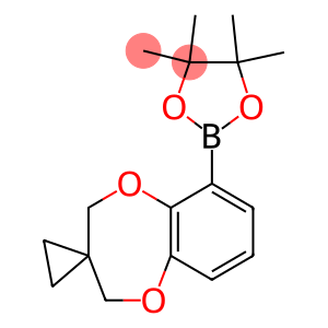 4,4,5,5-四甲基-2-(2H,4H-螺[苯并[B][1,4]二氧杂卓-3,1'-环丙烷]-6-基)-1,3,2-二氧硼杂环戊烷