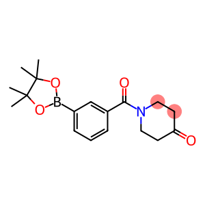 1-(3-(4,4,5,5-Tetramethyl-1,3,2-dioxaborolan-2-yl)benzoyl)piperidin-4-one