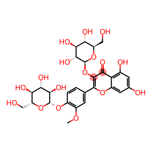 4H-1-Benzopyran-4-one, 3-(β-D-glucopyranosyloxy)-2-[4-(β-D-glucopyranosyloxy)-3-methoxyphenyl]-5,7-dihydroxy-