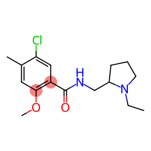 5-chloro-N-[(1-ethylpyrrolidin-2-yl)methyl]-2-methoxy-4-methyl-benzamide