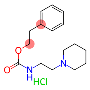 Carbamic acid, (2-piperidinoethyl)-, phenethyl ester, monohydrochloride (8CI)