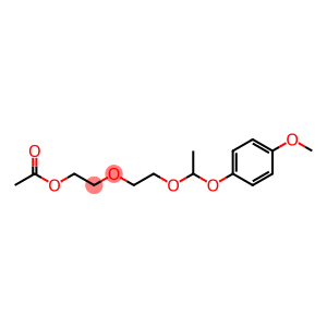 Ethanol,2-[2-[1-(4-methoxyphenoxy)ethoxy]ethoxy]-, 1-acetate