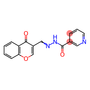 3-Pyridinecarboxylic acid, 2-[(4-oxo-4H-1-benzopyran-3-yl)methylene]hydrazide