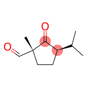 Cyclopentanecarboxaldehyde, 1-methyl-3-(1-methylethyl)-2-oxo-, (1R,3R)-rel- (9CI)