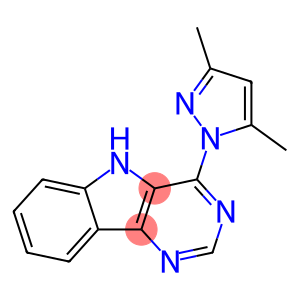 3,5-dimethyl-1-{5H-pyrimido[5,4-b]indol-4-yl}-1H-pyrazole