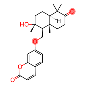 7-[[(1S,4aα)-Decahydro-2α-hydroxy-2,5,5,8aβ-tetramethyl-6-oxonaphthalen-1β-yl]methoxy]-2H-1-benzopyran-2-one