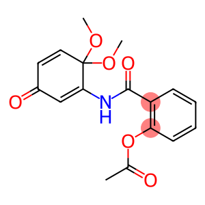 Benzamide, 2-(acetyloxy)-N-(6,6-dimethoxy-3-oxo-1,4-cyclohexadien-1-yl)-