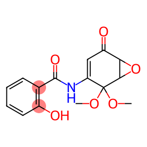 N-(2,2-diMethoxy-5-oxo-7-oxabicyclo[4.1.0]hept-3-en-3-yl)-2-hydroxybenzaMide