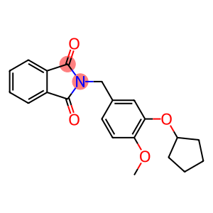 2-[[3-(CYCLOPENTYLOXY)-4-METHOXYPHENYL]METHYL]PHTHALIMIDE