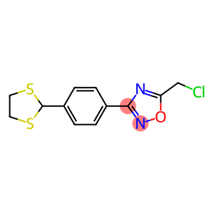 1,2,4-Oxadiazole, 5-(chloromethyl)-3-[4-(1,3-dithiolan-2-yl)phenyl]-