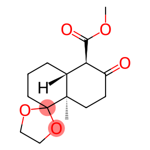 SPIRO[1,3-DIOXOLANE-2,1'(2'H)-NAPHTHALENE]-5'-CARBOXYLIC ACID, 3',4',6',7',8',8'A-HEXAHYDRO-8'A-METHYL-6'-OXO-, METHYL ESTER (9CI) (4'AR, 5'R, 8'AR)