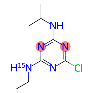 2-氯-4-乙胺基-15N-6-异丙胺基-三嗪