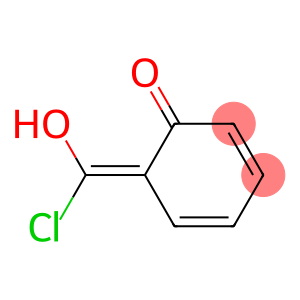 2,4-Cyclohexadien-1-one, 6-(chlorohydroxymethylene)- (9CI)