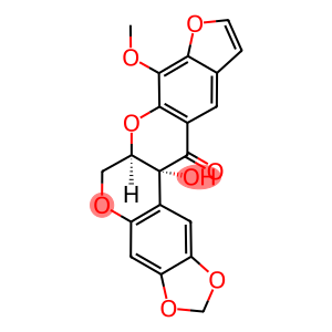 1,3-Dioxolo[6,7][1]benzopyrano[3,4-b]furo[3,2-g][1]benzopyran-13(6H)-one, 6a,13a-dihydro-13a-hydroxy-8-methoxy-, (6aR,13aR)-