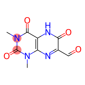 7-Pteridinecarboxaldehyde,  1,2,3,4,5,6-hexahydro-1,3-dimethyl-2,4,6-trioxo-