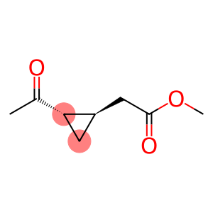 Cyclopropaneacetic acid, 2-acetyl-, methyl ester, (1R,2S)-rel- (9CI)