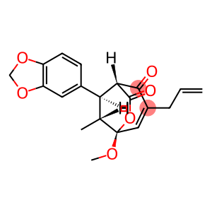 6-Oxabicyclo[3.2.2]non-3-ene-2,7-dione, 8-(1,3-benzodioxol-5-yl)-5-methoxy-9-methyl-3-(2-propen-1-yl)-, (1R,5S,8R,9R)-