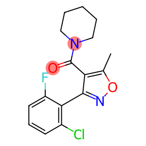 Methanone, [3-(2-chloro-6-fluorophenyl)-5-methyl-4-isoxazolyl]-1-piperidinyl-