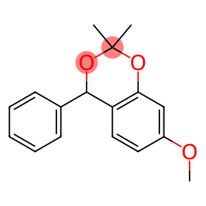 1,3-Benzodioxan,7-methoxy-2,2-dimethyl-4-phenyl-(8CI)