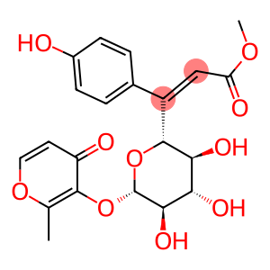 2-Methyl-4-oxo-4H-pyran-3-yl 6-O-[(Z)-3-(4-hydroxyphenyl)propenoyl]-β-D-glucopyranoside