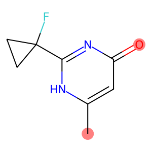 2-(1-fluorocyclopropyl)-4-methyl-1H-pyrimidin-6-one