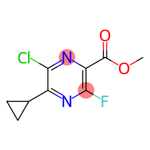 Methyl 6-chloro-5-cyclopropyl-3-fluoropyrazine-2-carboxylate