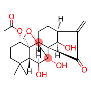 6,7,14-trihydroxy-15-oxo-7,20-epoxykaur-16-en-1-yl acetate