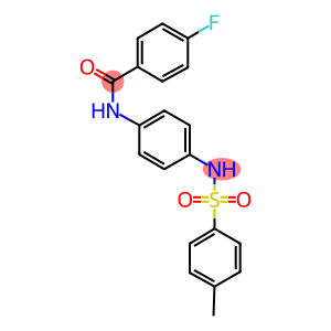 4-fluoro-N-(4-{[(4-methylphenyl)sulfonyl]amino}phenyl)benzamide